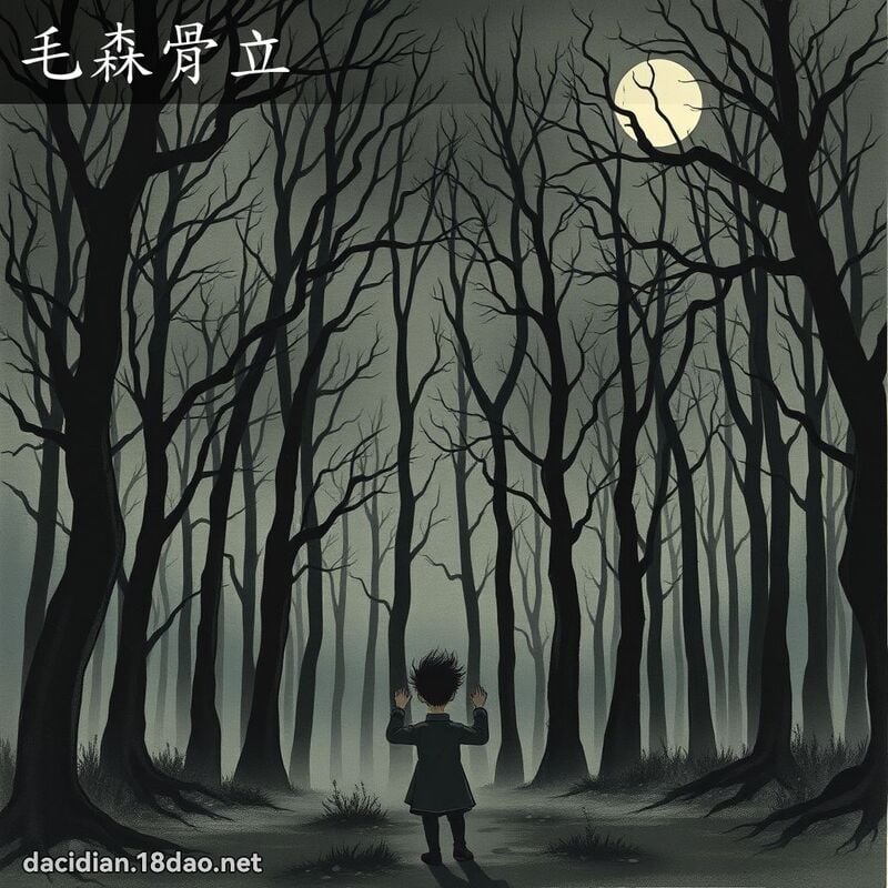 毛森骨立 配图