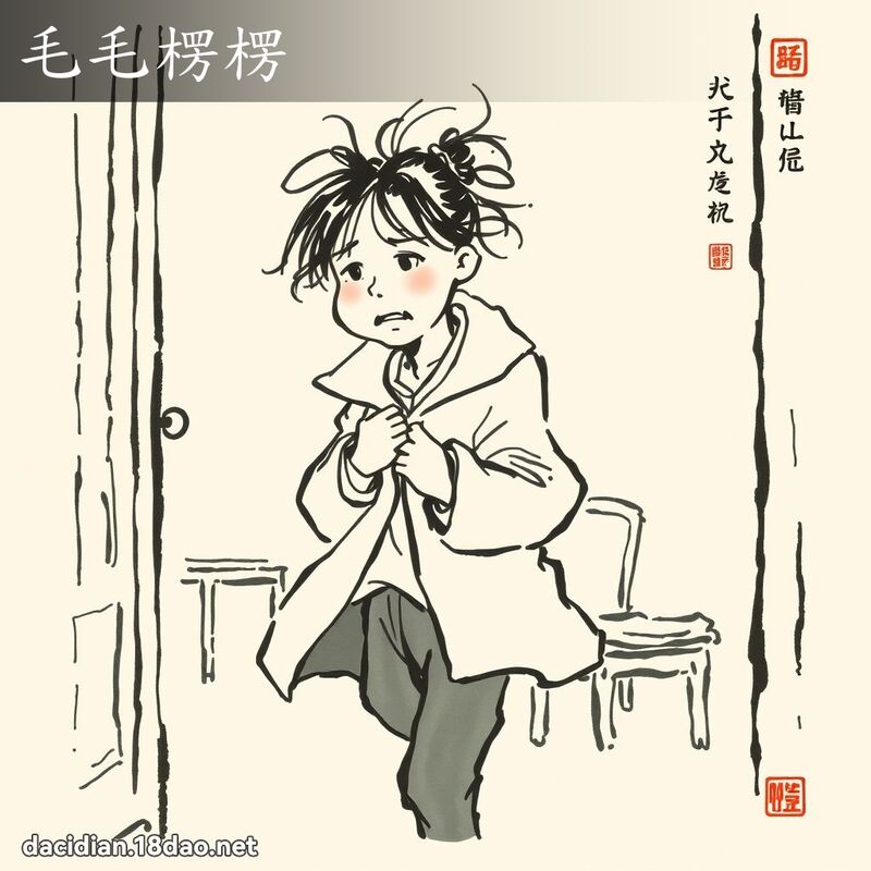 毛毛楞楞 配图