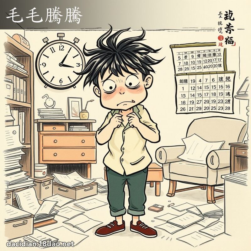 毛毛腾腾 配图