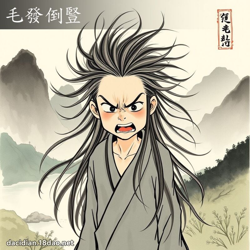 毛发倒竖 配图