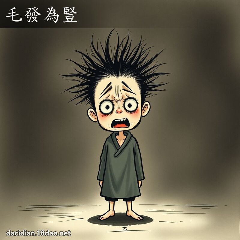 毛发为竖 配图