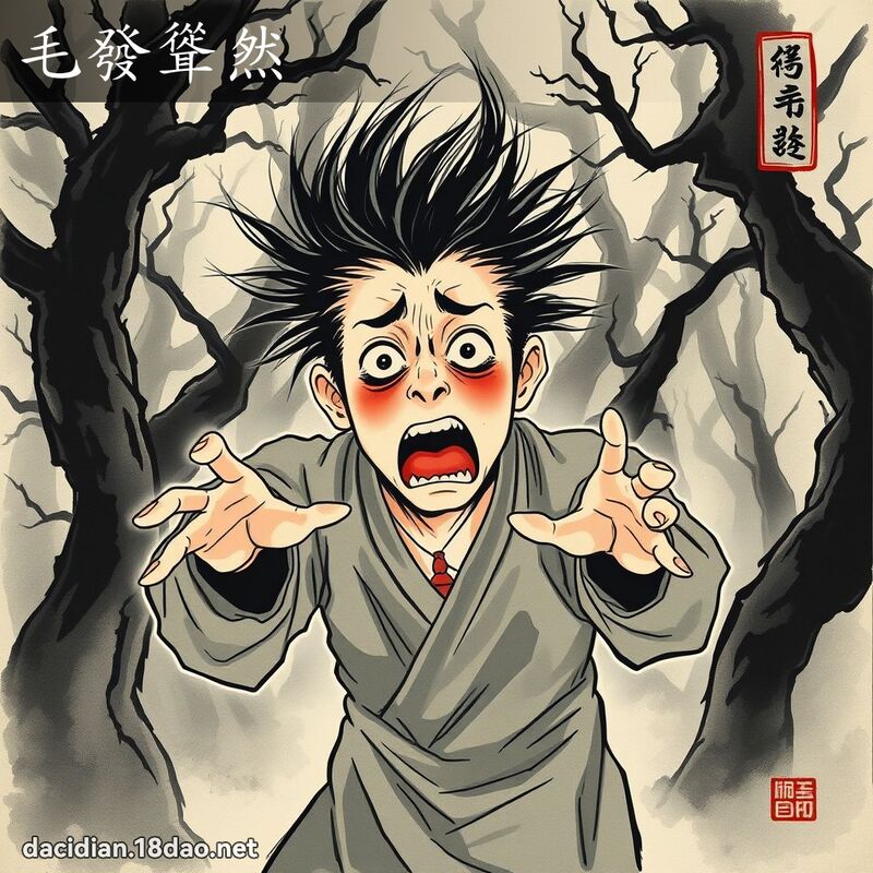 毛发耸然 配图