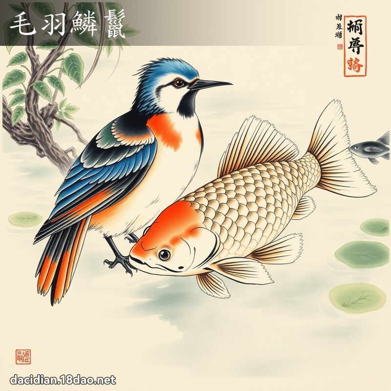 毛羽鳞鬣 配图