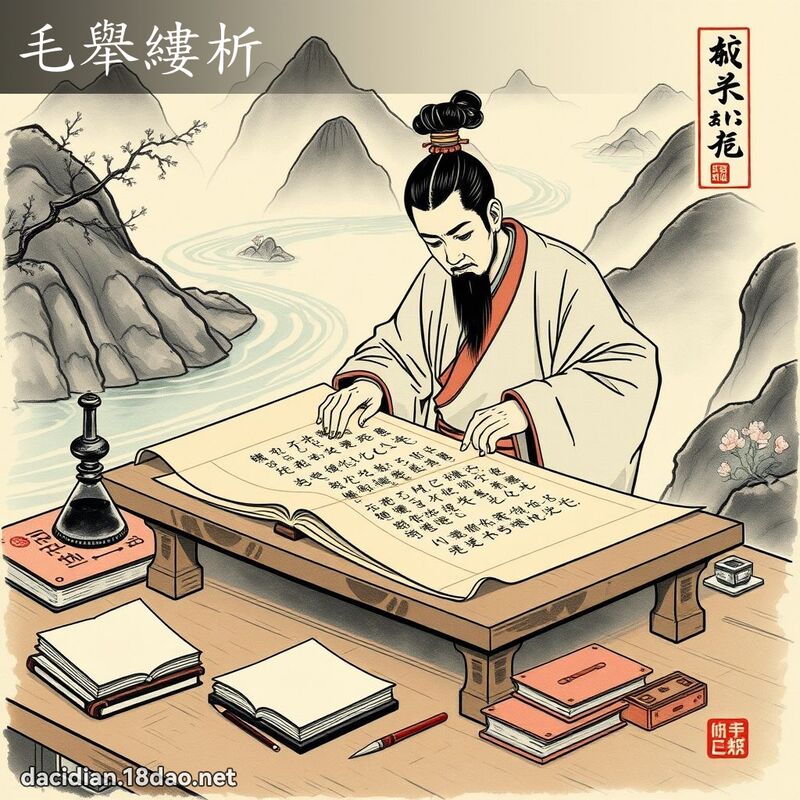 毛举缕析 配图
