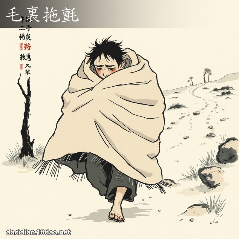 毛裏拖毡 配图