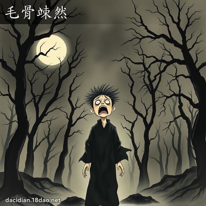 毛骨竦然 配图