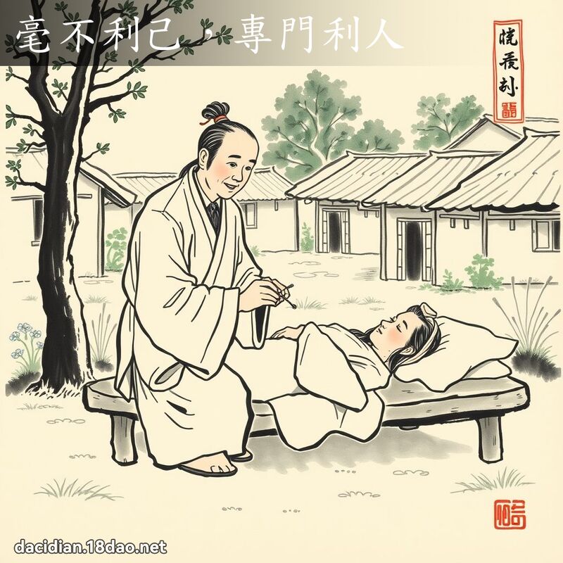 毫不利己,专门利人 配图