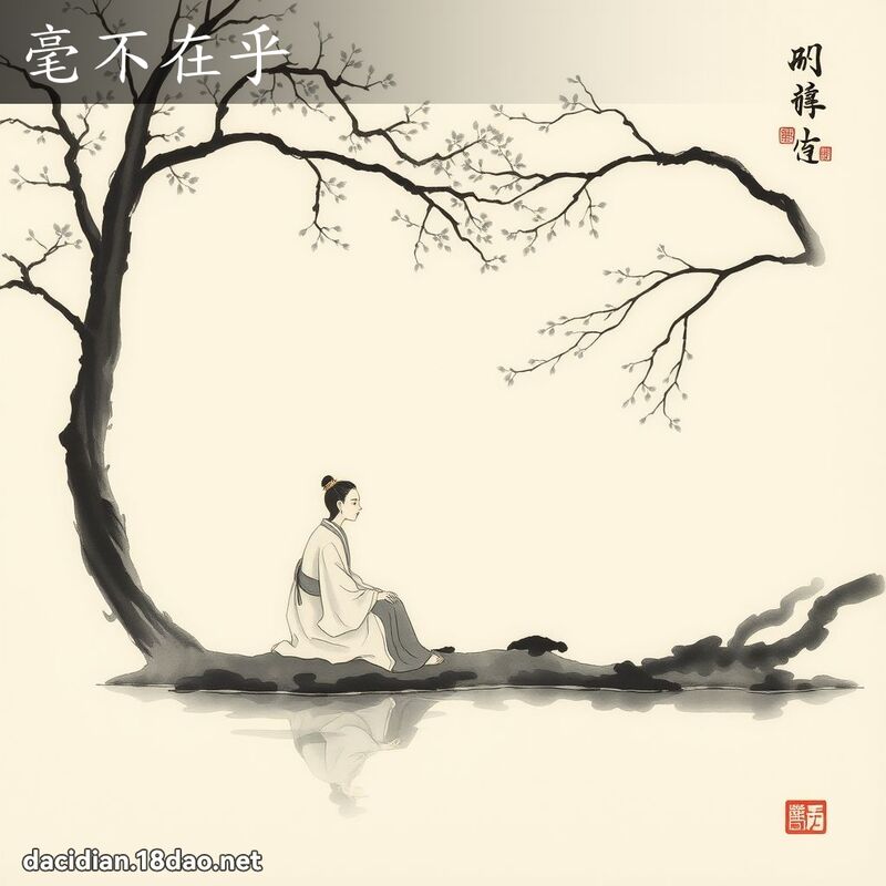 毫不在乎 配图