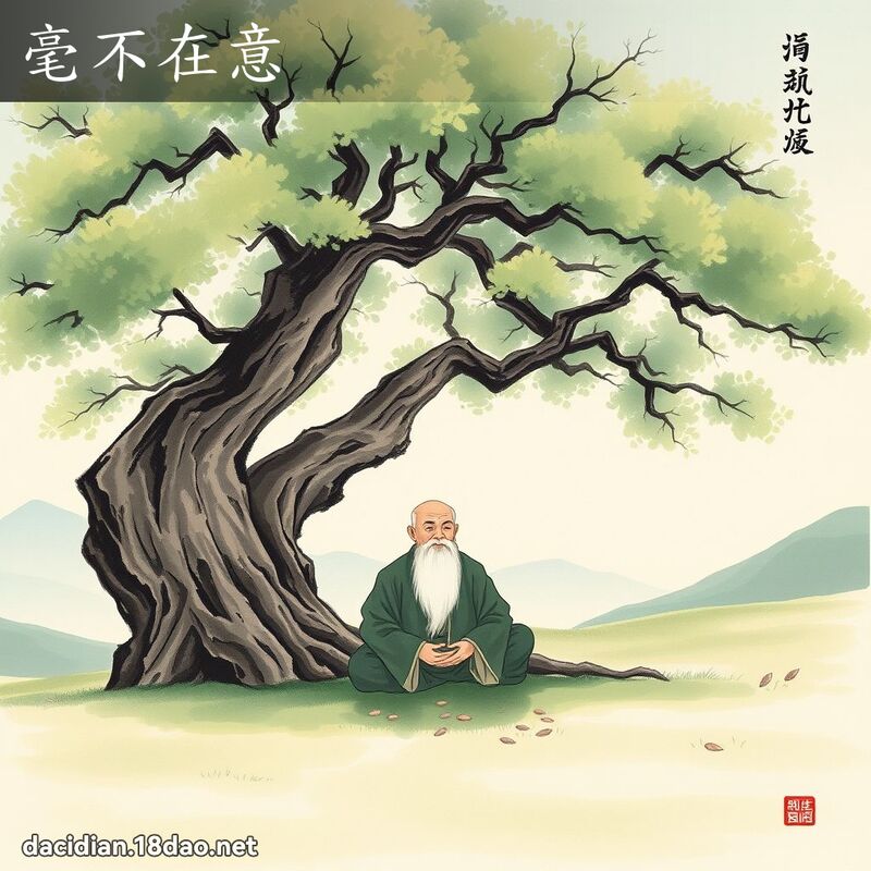 毫不在意 配图