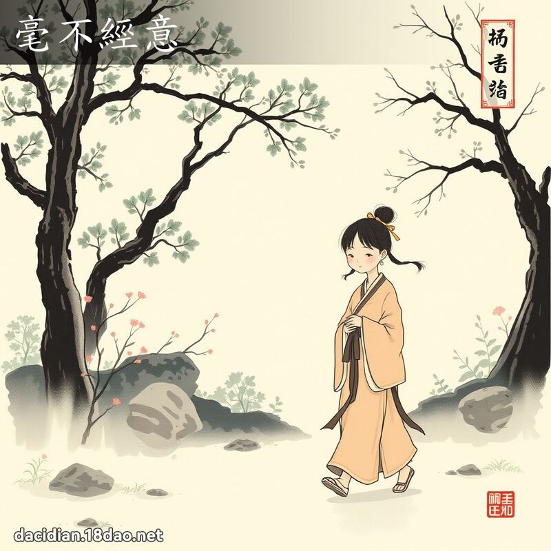 毫不经意 配图
