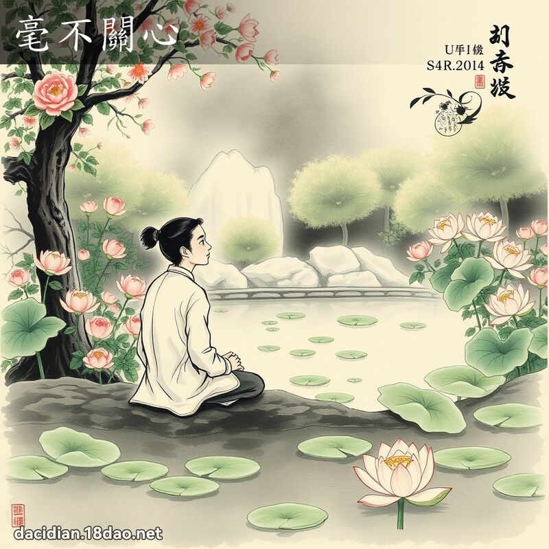 毫不关心 配图