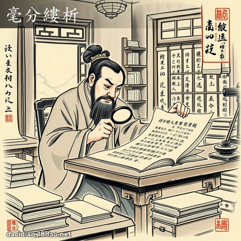 毫分缕析 配图