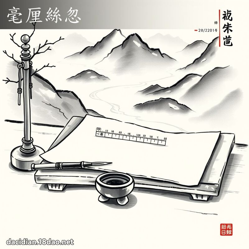 毫厘丝忽 配图