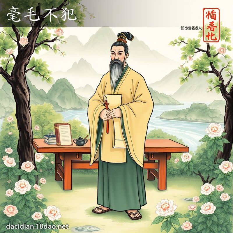 毫毛不犯 配图