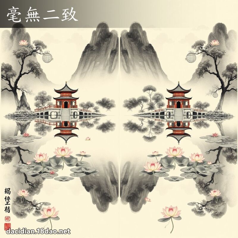 毫无二致 配图