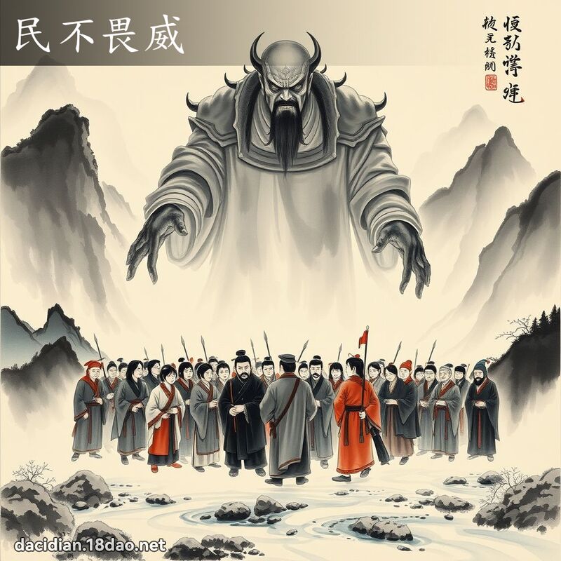民不畏威 配图
