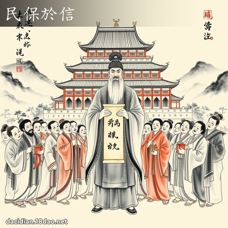 民保於信 配图