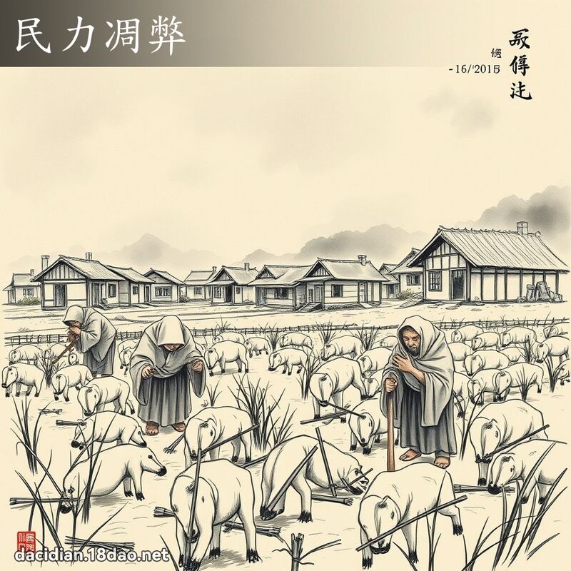 民力凋弊 配图