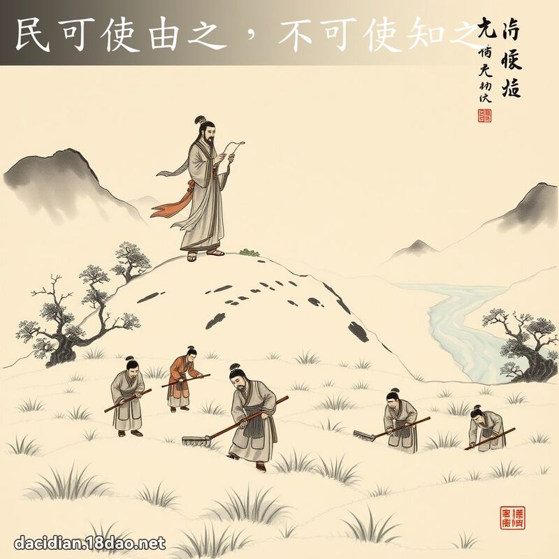 民可使由之,不可使知之 配图