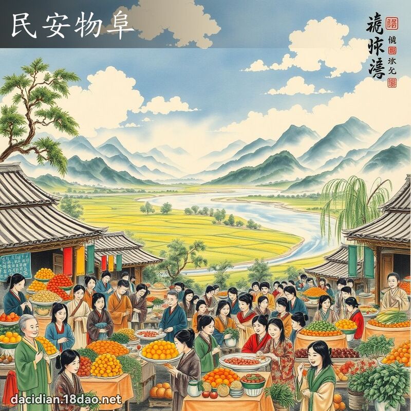 民安物阜 配图