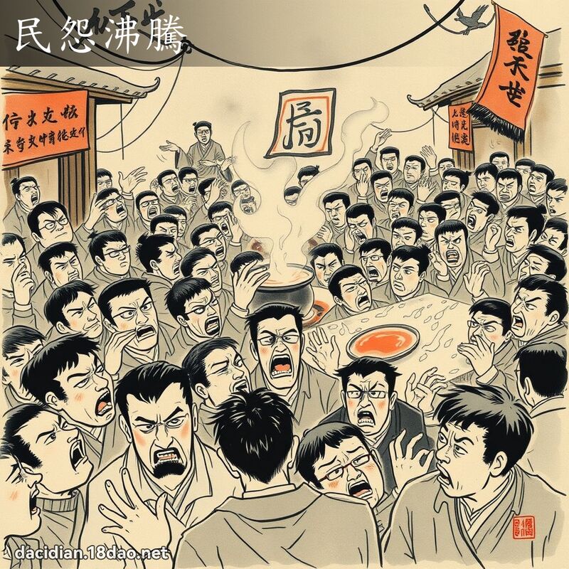 民怨沸騰 配图