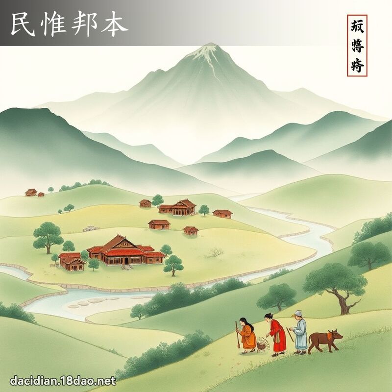 民惟邦本 配图