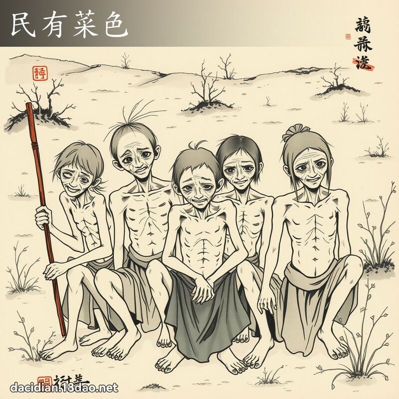 民有菜色 配图