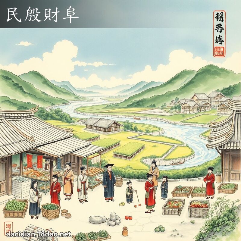 民殷財阜 配图