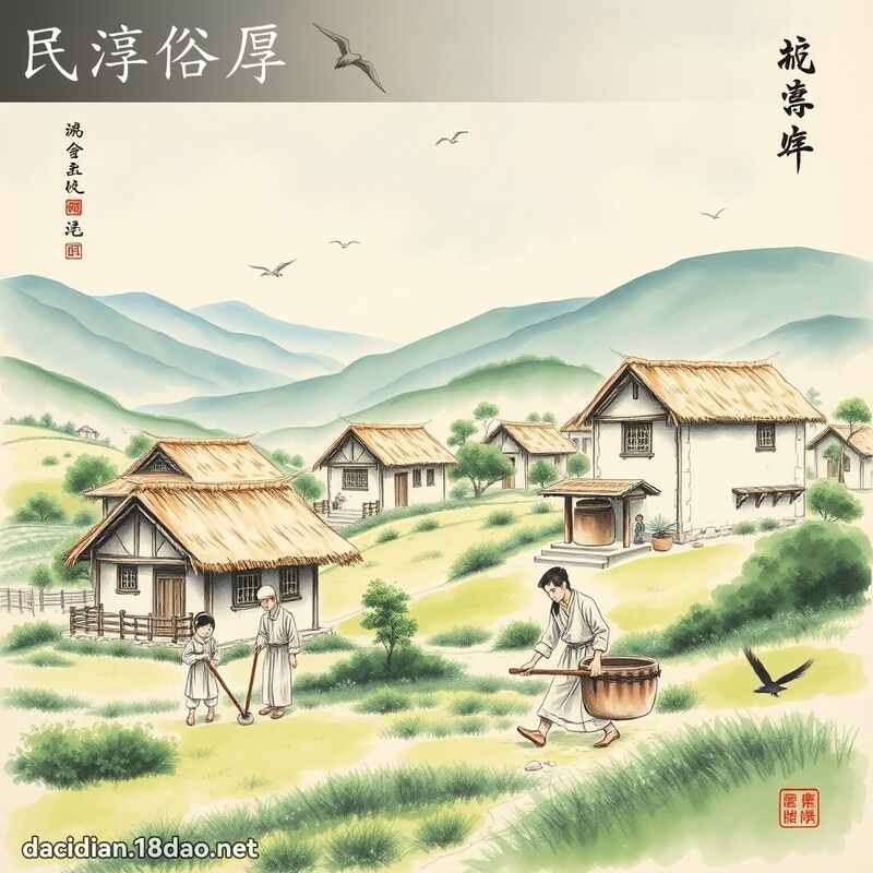 民淳俗厚 配图