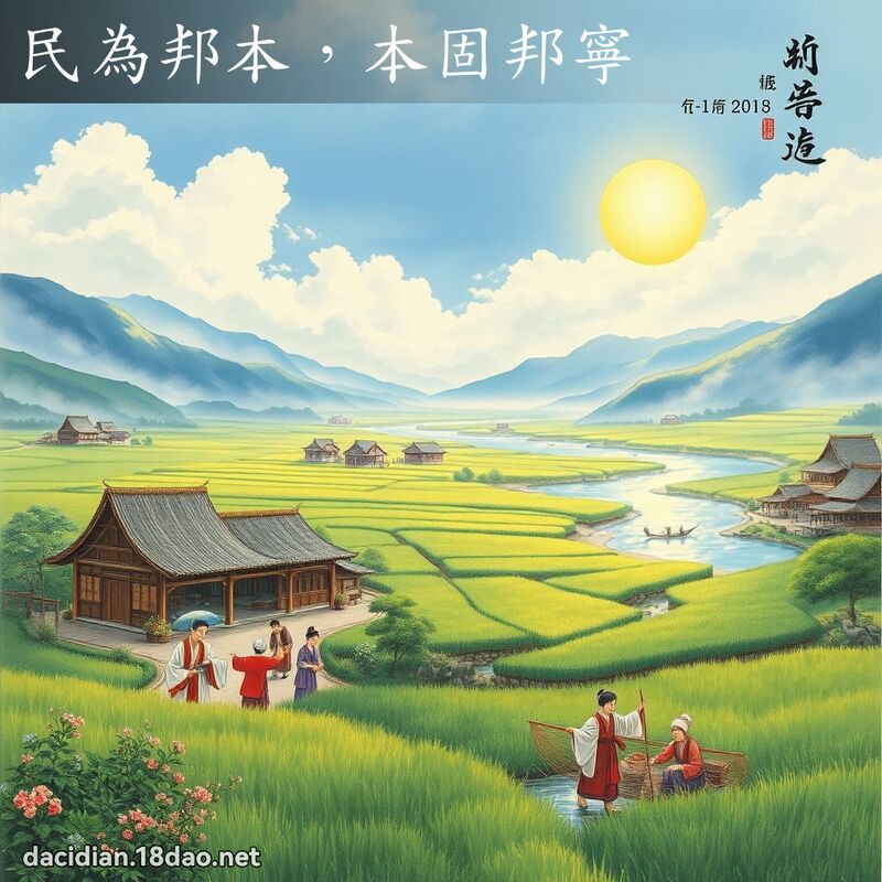 民為邦本,本固邦寧 配图