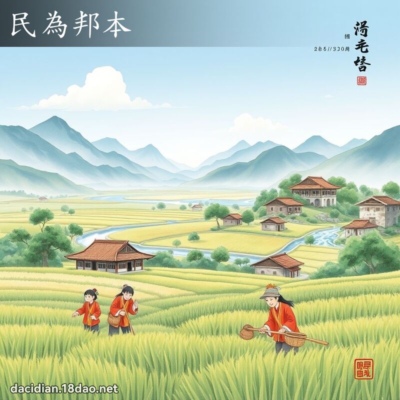 民為邦本 配图