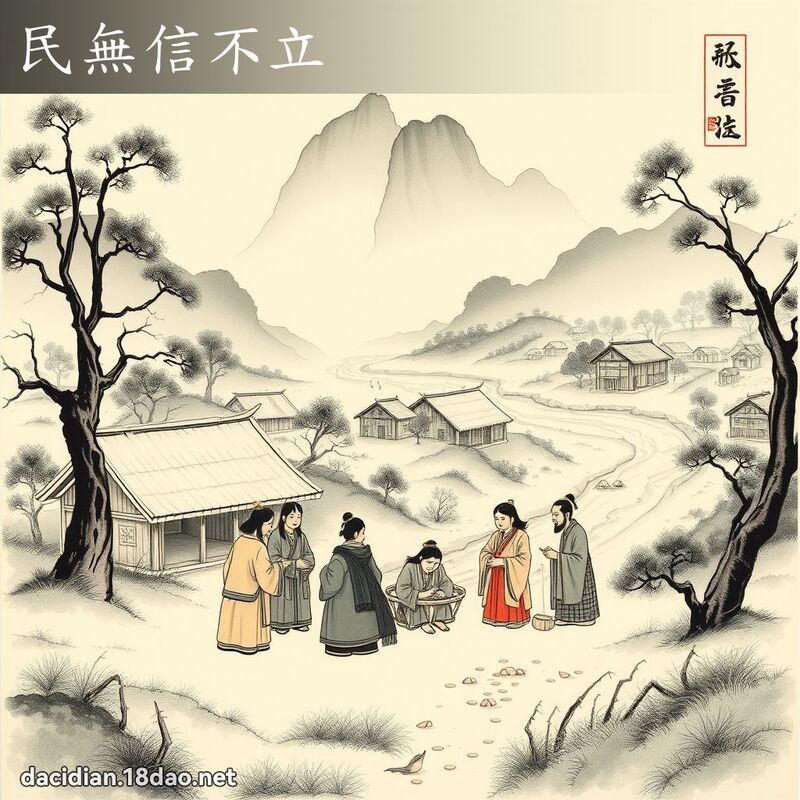 民無信不立 配图