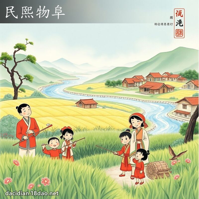 民熙物阜 配图
