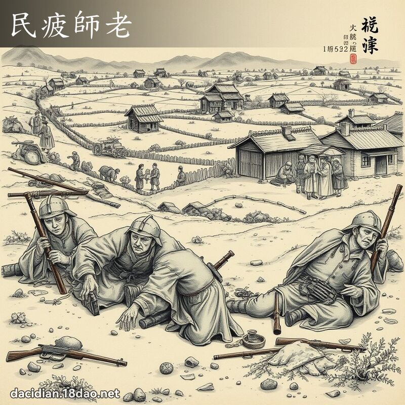 民疲師老 配图