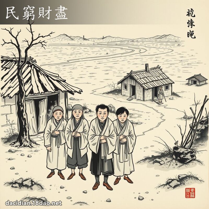 民窮財盡 配图