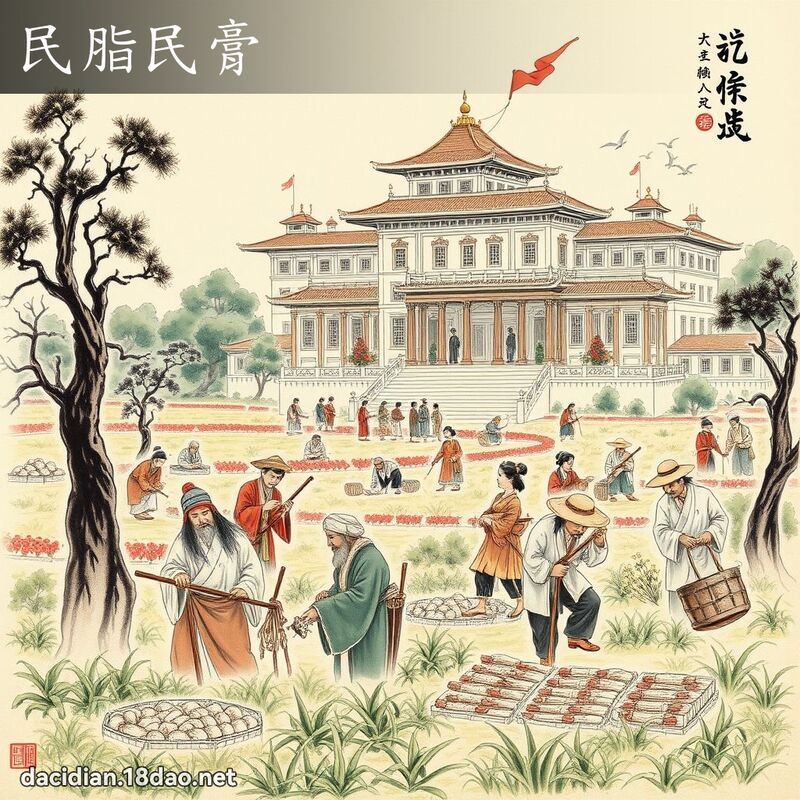民脂民膏 配图