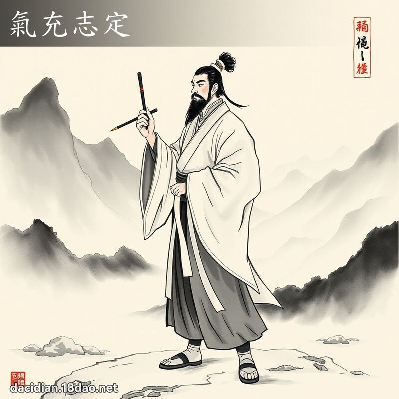 氣充志定 配图