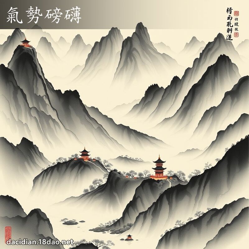 氣勢磅礴 配图