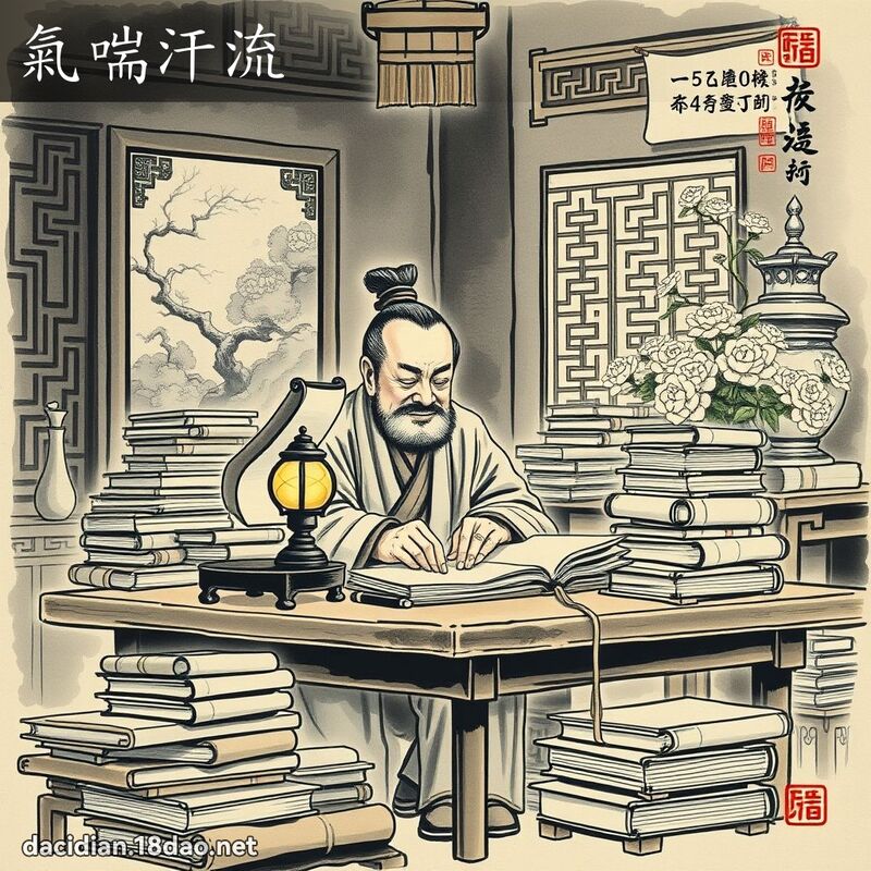 氣喘汗流 配图