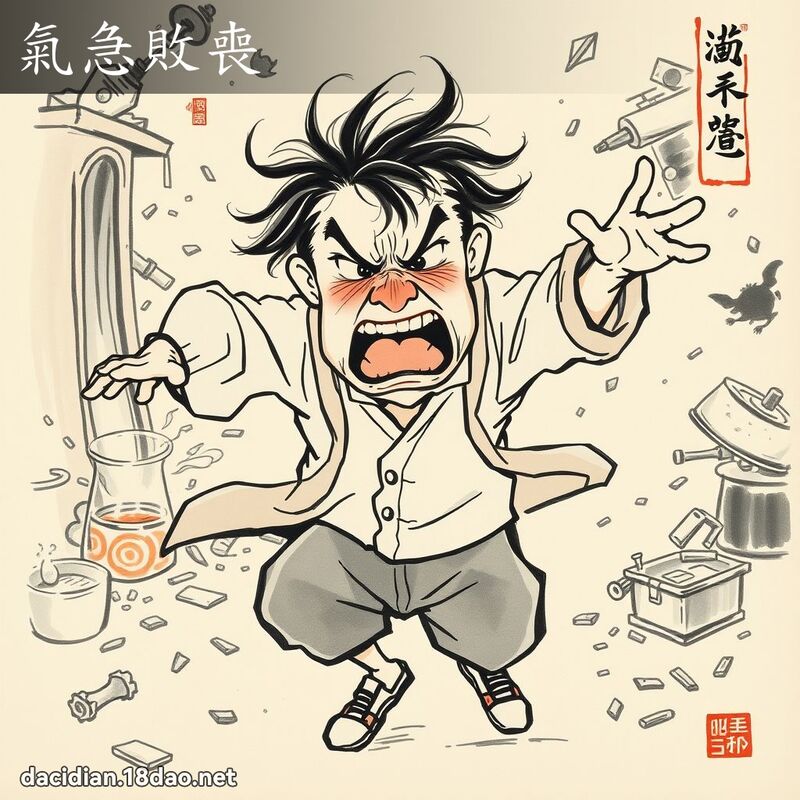 气急败丧 配图