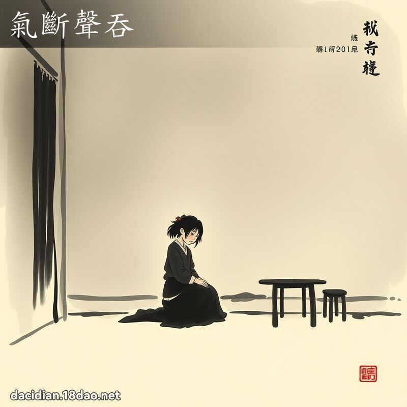 气断声吞 配图