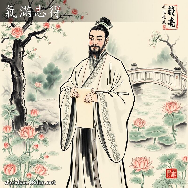 气满志得 配图