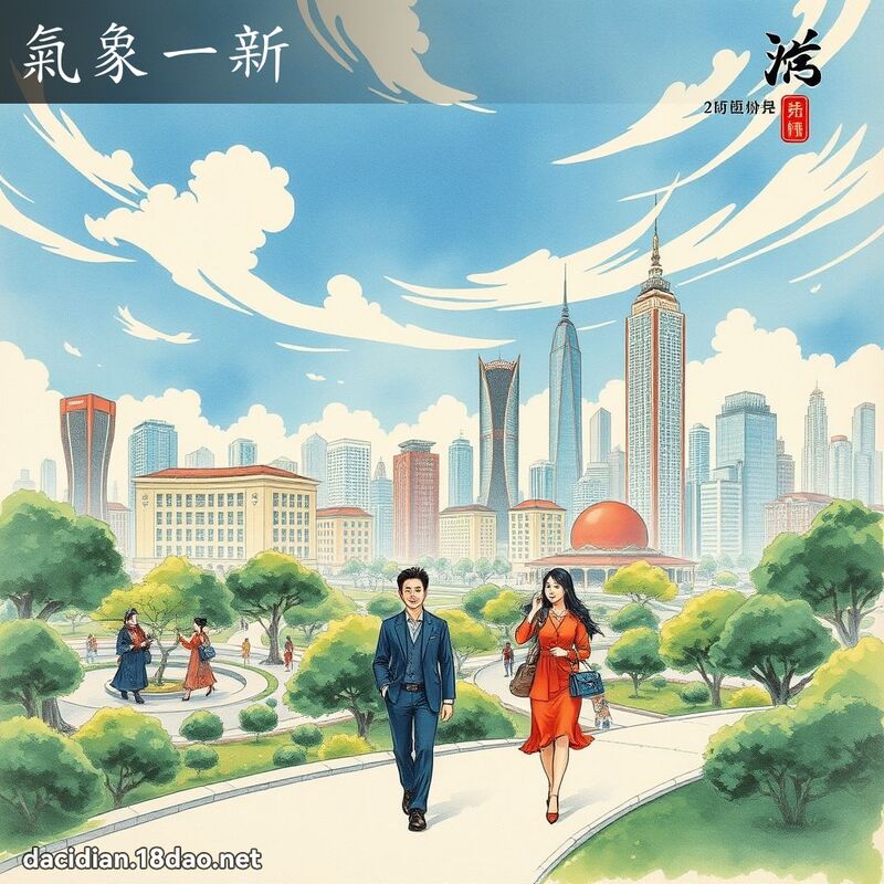 气象一新 配图