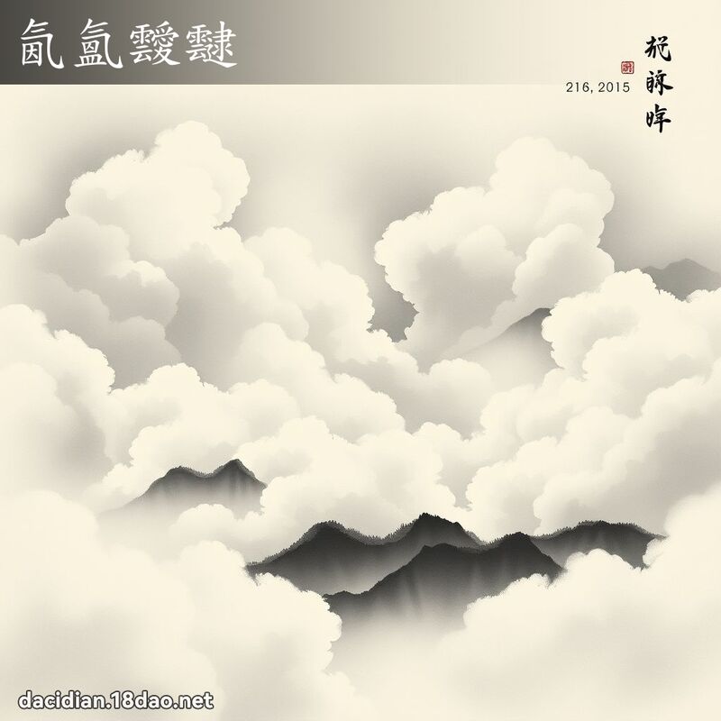 氤氳靉靆 配图