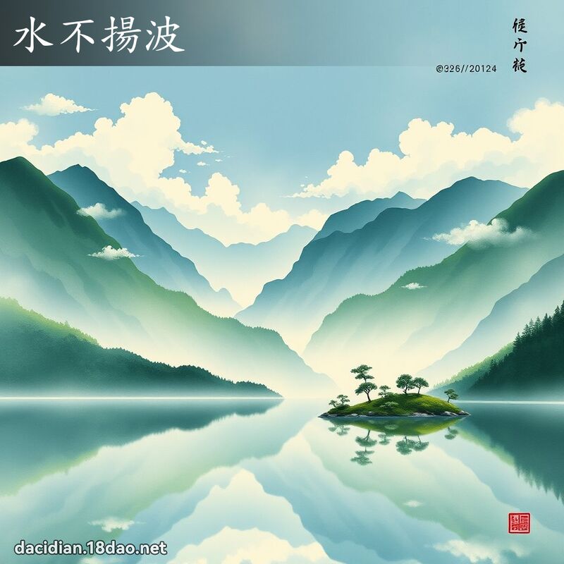 水不扬波 配图