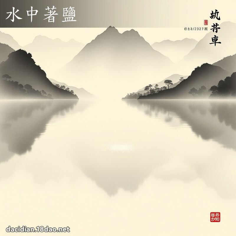 水中著盐 配图