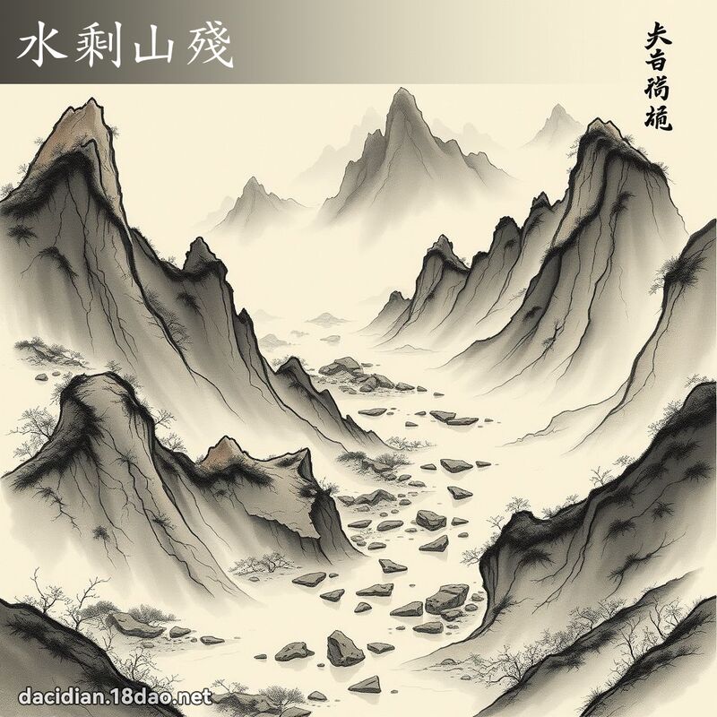 水剩山残 配图