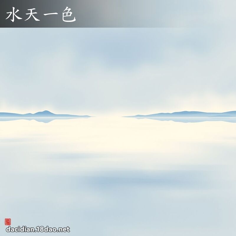 水天一色 配图