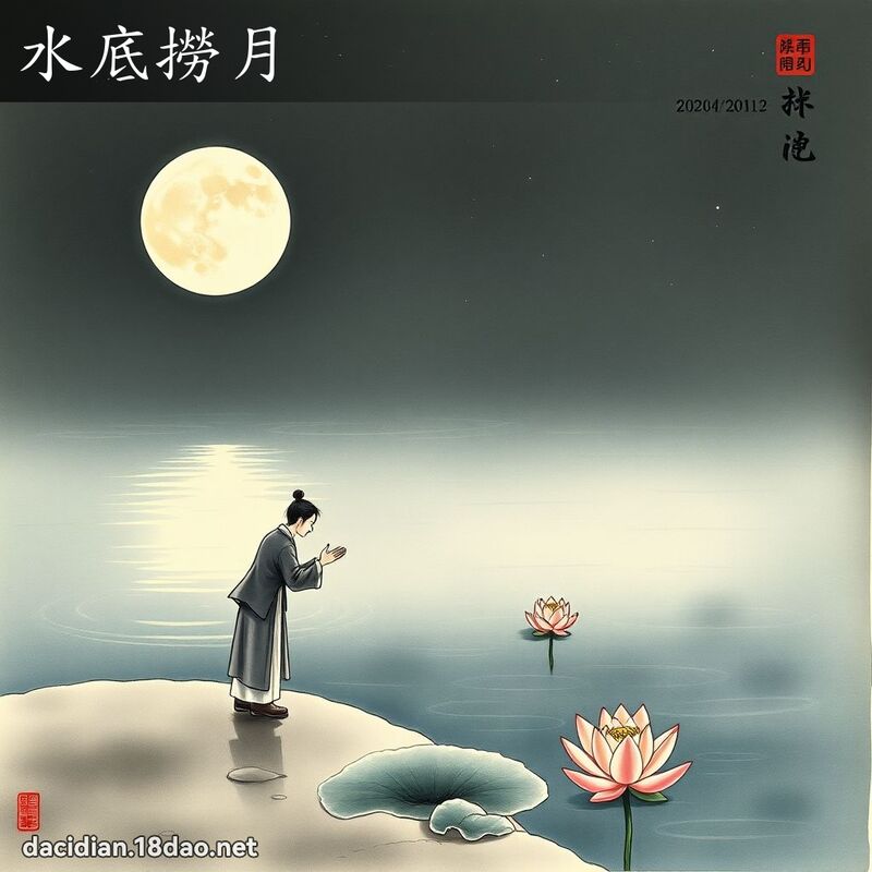 水底捞月 配图