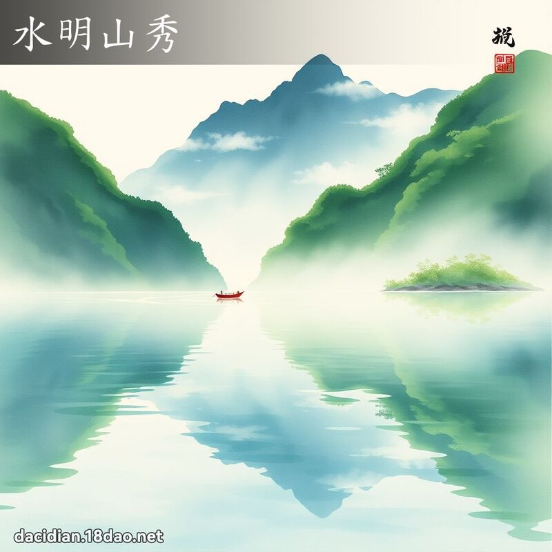 水明山秀 配图